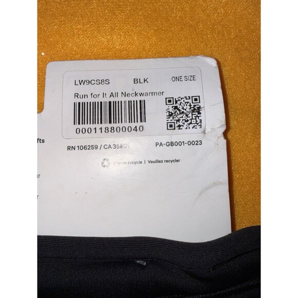 Lululemon Run It Out Neck Warmer Reflective Size O/S Black NWT - Picture 9 of 10